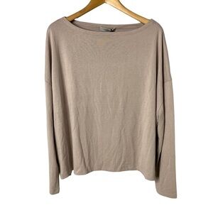 All Saints Rita Oversized Dropped Shoulder T Shirt Cloud Pink Size Large